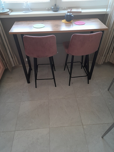 Барная стойка Дилан Лофт 120х40х98 дуб делано темный фото покупателя 134