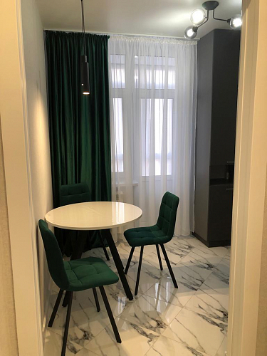 Стул на металлокаркасе Чилли К светло-серый велюр / черный каркас фото покупателя 86