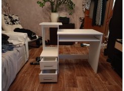 Компьютерный стол Джаз-24 левый белый фото покупателя 138