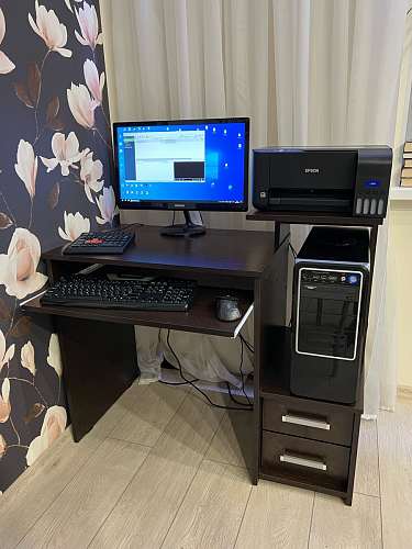 Компьютерный стол Джаз-24 левый венге фото покупателя 123