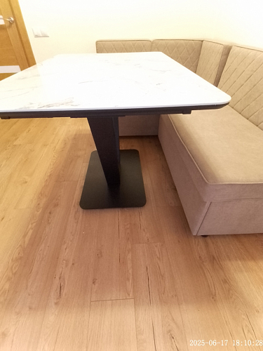 Стол на тумбе Бугун белый / золото фото покупателя 51