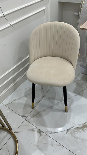 Стул на металлокаркасе Gabi latte / gold / black фото покупателя 217