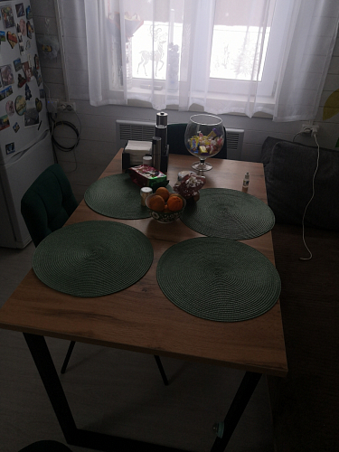 Стол раскладной Лота Лофт 120 25 мм юта / черный матовый фото покупателя 207