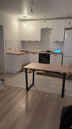 Деревянный стол Лота Лофт 120x75 дуб крафт табачный / черный матовый фото покупателя 249