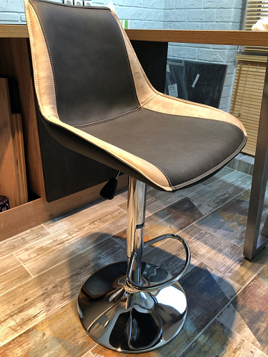 Барный стул Kozi серый / коричневый фото покупателя 8