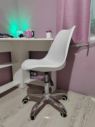Компьютерное кресло Kolin с подушкой clear / white фото покупателя 245