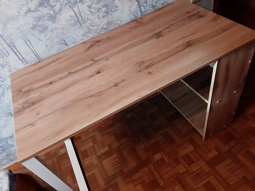 Письменный стол Битти Лофт 116х60х75 креатель / черный матовый фото покупателя 130