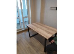 Стол Лота Лофт 140 25 мм юта / белый матовый фото покупателя 478