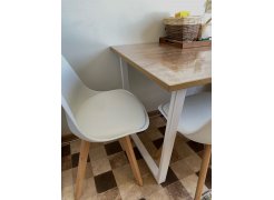 Стол Лота Лофт 140 25 мм черный матовый / бетон фото покупателя 130