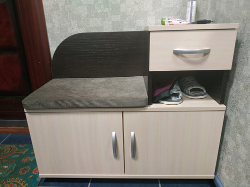 Обувница Аврора дуб млечный / венге фото покупателя 29