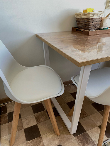 Стол Лота Лофт 140 25 мм черный матовый / бетон фото покупателя 130