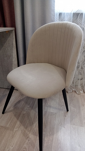 Стул на металлокаркасе Gabi gray / black фото покупателя 792