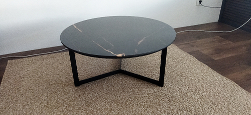 Журнальный столик Роб D-700 голубой мрамор фото покупателя 1