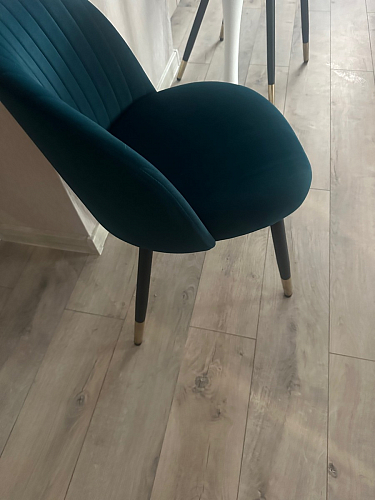 Стул на металлокаркасе Gabi 1 beige / black фото покупателя 586