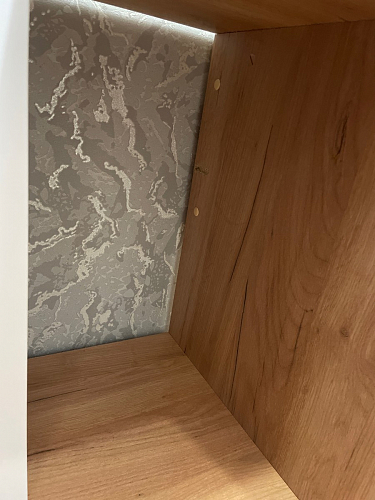 Письменный стол Лайт 03.243 дуб золотой (craft) / белый премиум фото покупателя 131