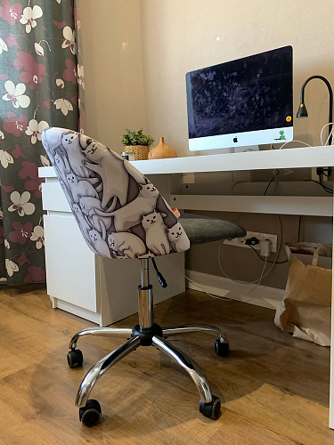 Компьютерное кресло Melody молочное фото покупателя 218