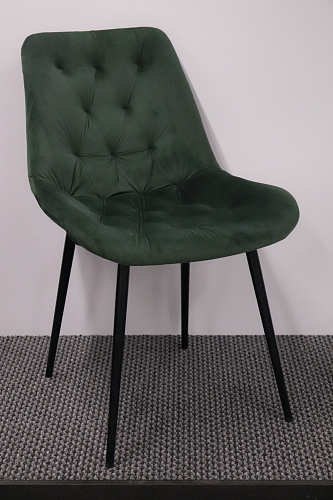 Стул на металлокаркасе Гояр confetti green / белый глянец из шоурума 6