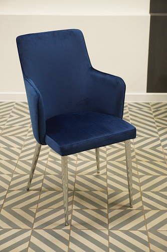 Стул на металлокаркасе Benza purple fabric из шоурума 2