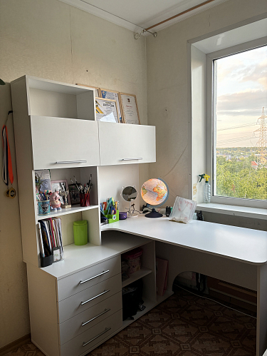 Компьютерный стол КСТ-14.1Л левый дуб сонома / белый фото покупателя 3