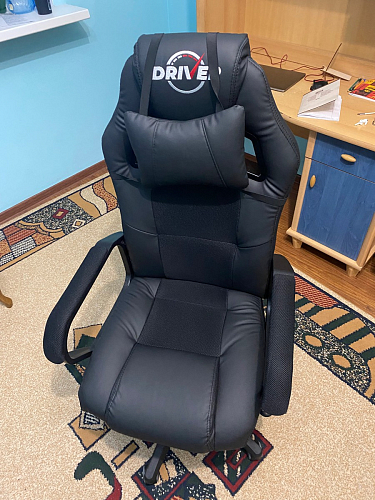 Компьютерное кресло Driver/Драйвер кожзам черный / серый фото покупателя 158