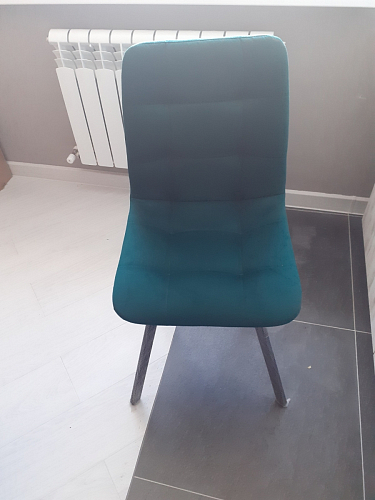 Стул на металлокаркасе Чилли черный / зеленый фото покупателя 1167