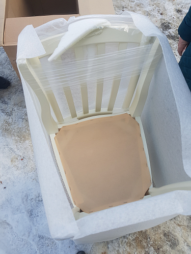 Деревянный стул Виньетта орех / мерц белый люкс фото покупателя 15