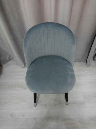 Стул на металлокаркасе Gabi dark beige / black / silver фото покупателя 148