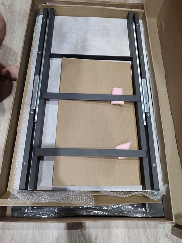 Стол Центавр дуб галифакс / черный матовый фото покупателя 59