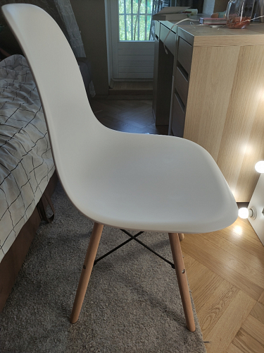 Стул Cindy Eames mod. 001 khaki / natural фото покупателя 374