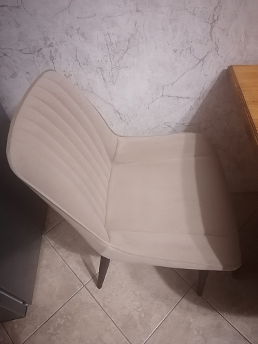 Стул на металлокаркасе Седа К латте / черный фото покупателя 336