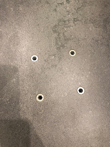 Стол Тринити Лофт 120 32 мм бетон / черный матовый фото покупателя 24