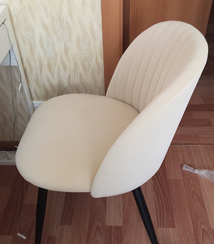 Стул на металлокаркасе Gabi 1 темно-серый / черный фото покупателя 293