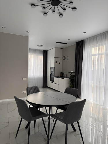 Стул на металлокаркасе Седа К латте / черный фото покупателя 84