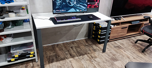 Компьютерный стол SG.209 дуб светлый / белый фото покупателя 9