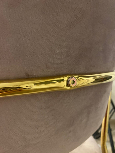 Стул на металлокаркасе Kamelia голубой / голубой / золотой фото покупателя 21