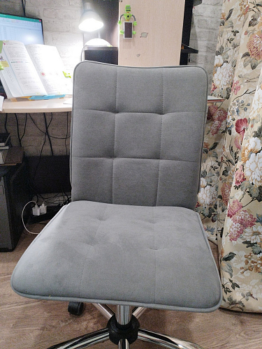 Компьютерное кресло One/Ван флок бежевый 7 фото покупателя 98