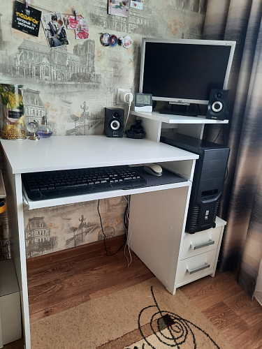 Компьютерный стол Джаз-24 левый венге фото покупателя 78