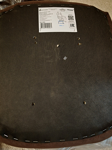 Компьютерное кресло Driver/Драйвер кожзам черный / ткань синий фото покупателя 26