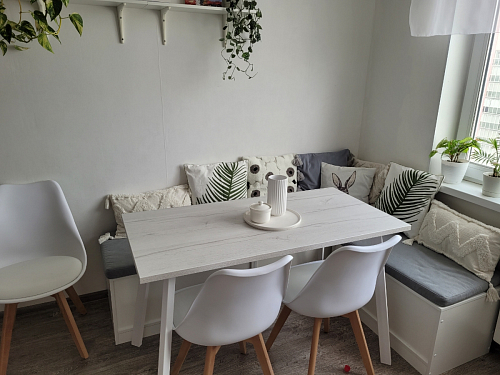 Стол Тринити Лофт 120 32 мм дуб галифакс табако / черный матовый фото покупателя 432