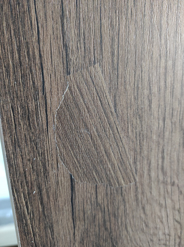 Письменный стол Битти Лофт 116х60х75 дуб делано светлый / белый матовый фото покупателя 58