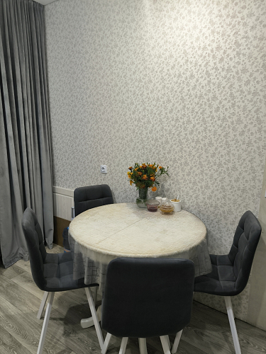 Стул на металлокаркасе Чилли К темно-серый (velutto 32) / черный фото покупателя 384