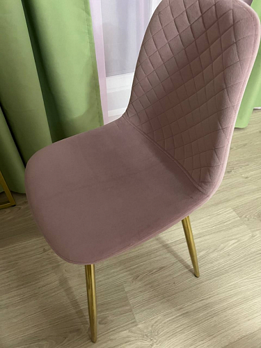 Стул на металлокаркасе Dabl 01 champagne / gold фото покупателя 85