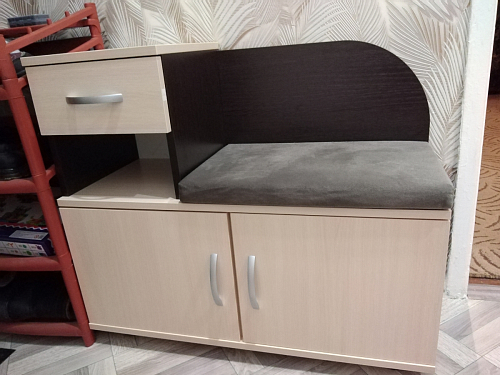 Обувница Аврора дуб млечный / венге фото покупателя 164