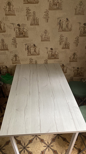 Деревянный стол Лота Лофт 140х80 дуб крафт табачный / черный матовый фото покупателя 385