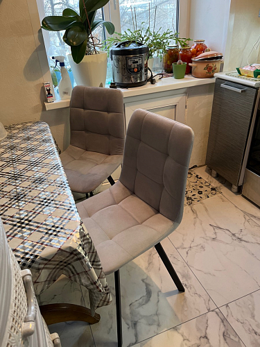 Стул на металлокаркасе Чилли бежевый / белый каркас фото покупателя 1316