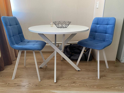 Стул на металлокаркасе Чилли К кирпичный / черный фото покупателя 209