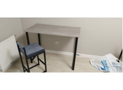 Барная стойка Дилан Лофт 120х60х90 бетон фото покупателя 126