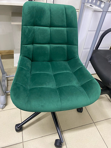 Компьютерное кресло Честер зеленый / черный фото покупателя 38