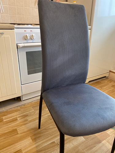 Стул на металлокаркасе Tod light blue / yellow / black фото покупателя 62