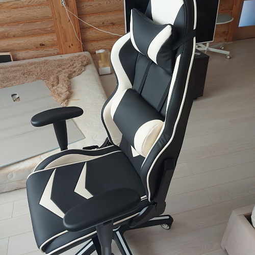 Компьютерное кресло Racer черный / красный / бежевый фото покупателя 64